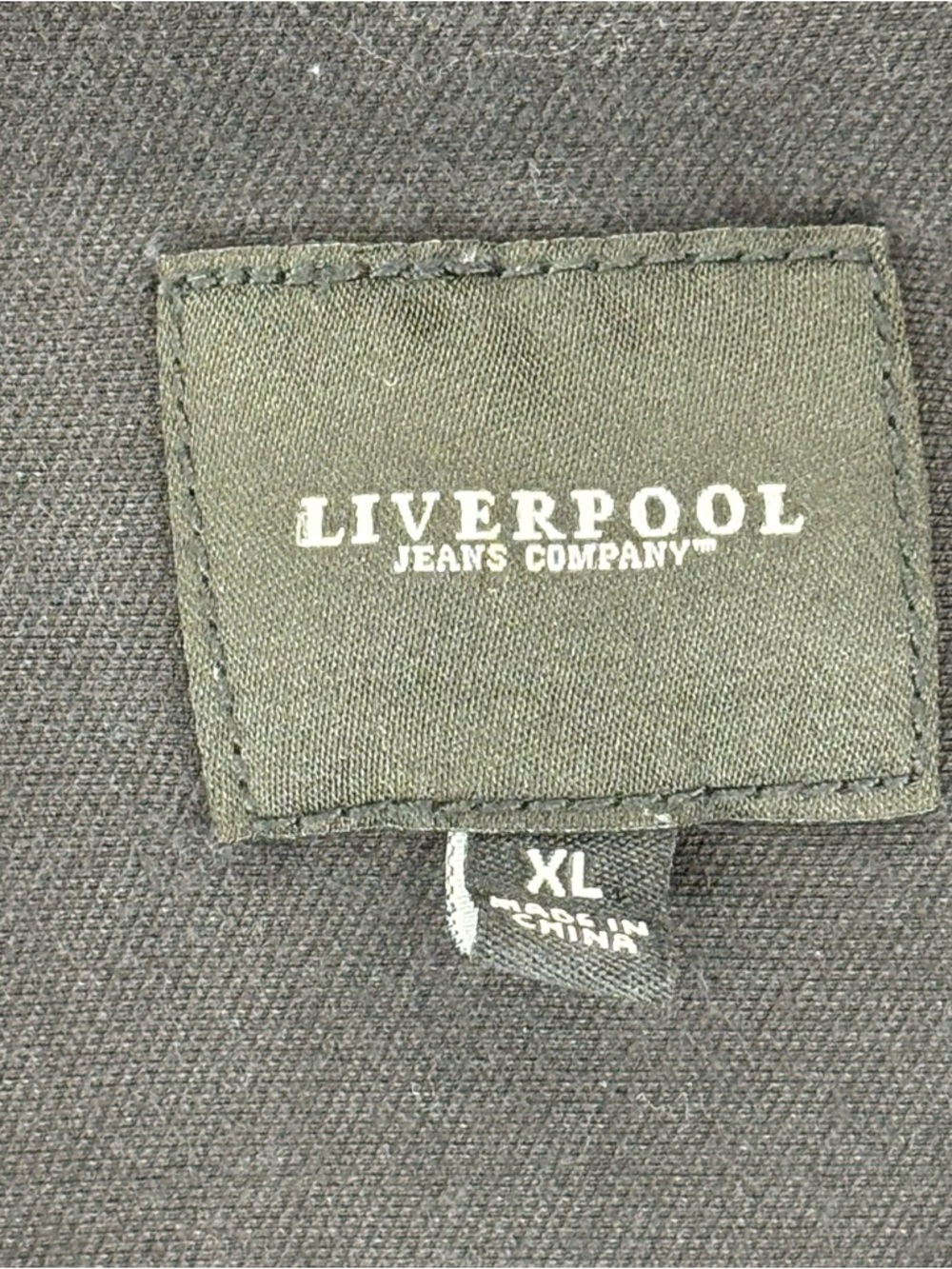 Liverpool Jeans Company Black Asymmetrical Zip Moto Jacket Size XL - Picture 4 of 10